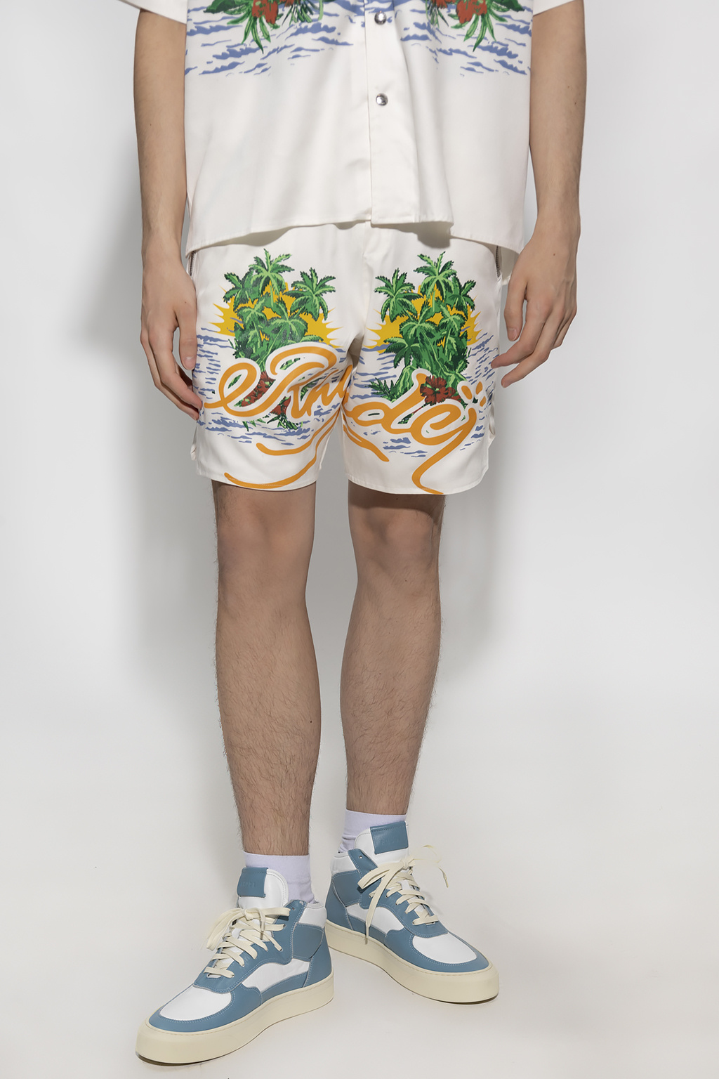 SchaferandweinerShops Japan - White Printed shorts Rhude